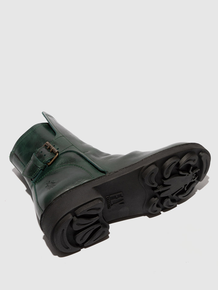 Flowfold Buckle Ankle Boots NURY175FLY PETROL