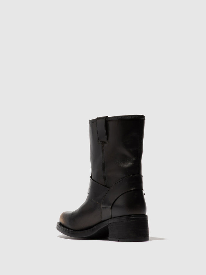 Flowfold Buckle Ankle Boots RALD345FLY GOLD