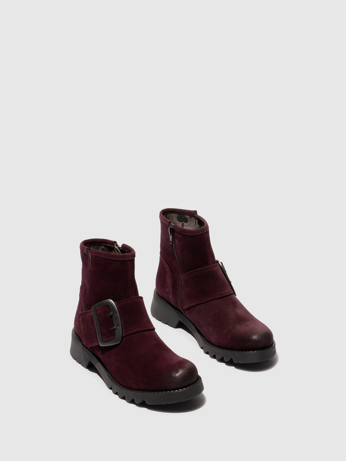 Flowfold Buckle Ankle Boots RILY991FLY PURPLE
