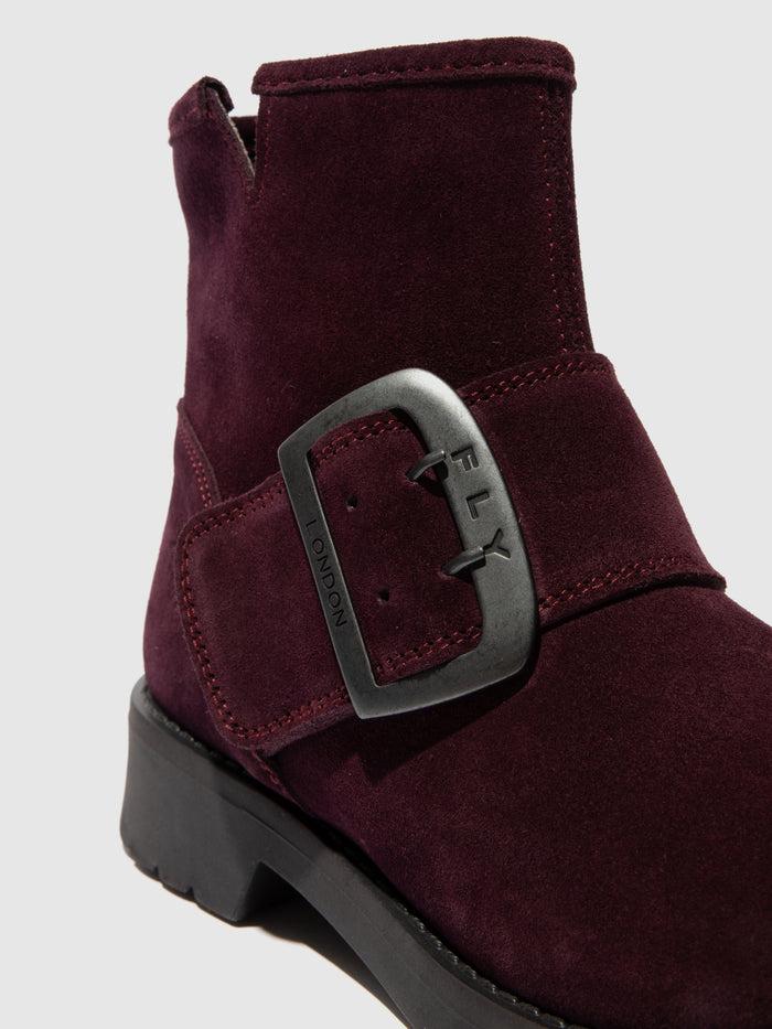 Flowfold Buckle Ankle Boots RILY991FLY PURPLE