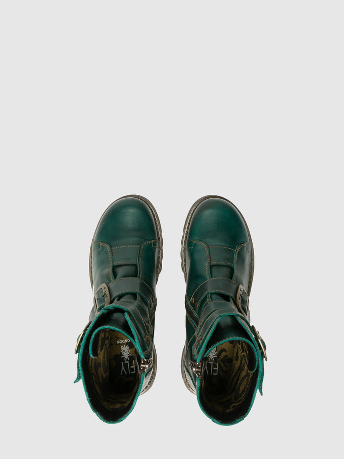 Flowfold Buckle Ankle Boots SCOP110FLY PETROL