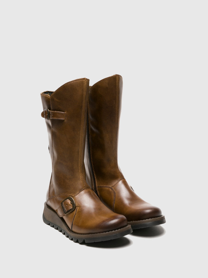 Flowfold Buckle Boots MES 2 CAMEL