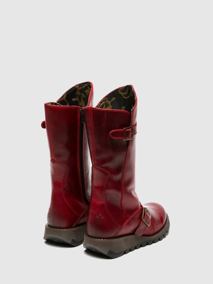 Flowfold Buckle Boots MES 2 RED