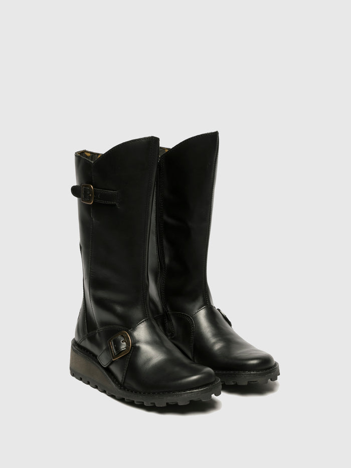 Flowfold Buckle Boots MES BLACK
