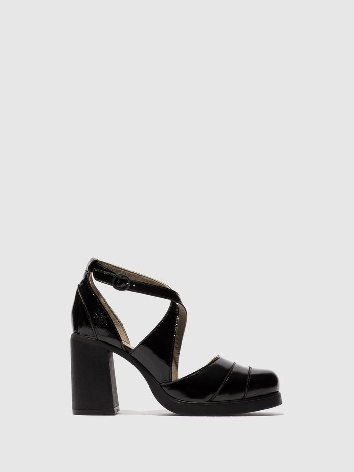 flowfold Buckle Sandals SERD333FLY BLACK