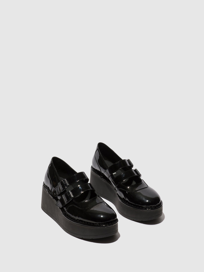 Flowfold Buckle Shoes HEDI255FLY ATLANTIS BLACK