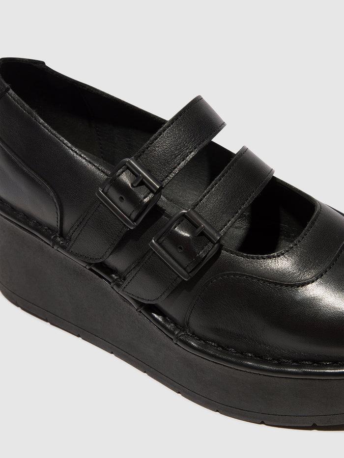 Flowfold Buckle Shoes HEDI255FLY BLACK