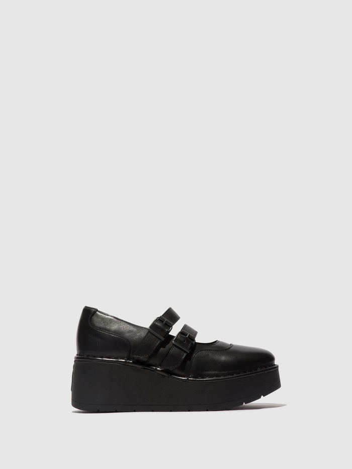 flowfold Buckle Shoes HEDI255FLY BLACK