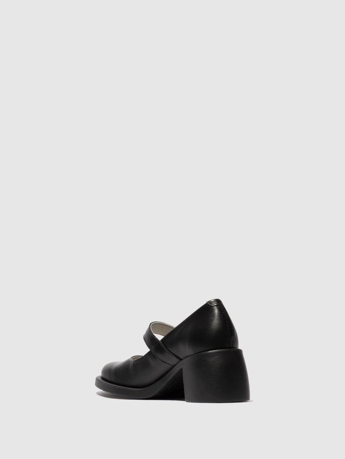 Flowfold Buckle Shoes HUVI044FLY DUBLIN BLACK
