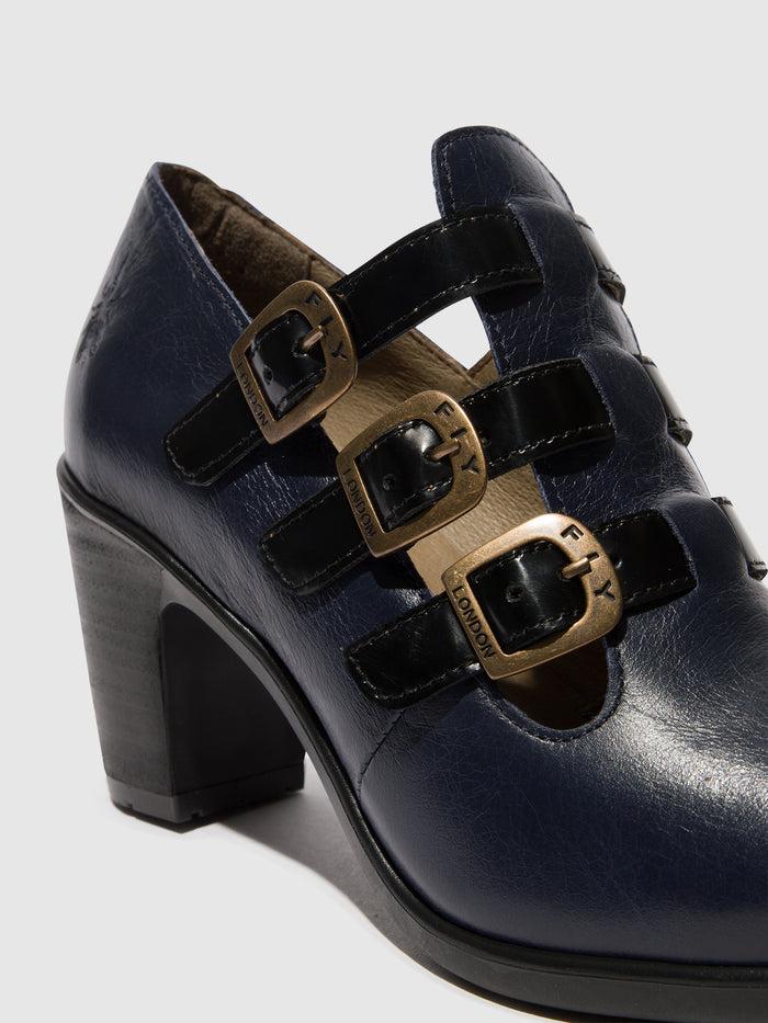 Flowfold Buckle Shoes KACY011FLY NAVY/BLACK