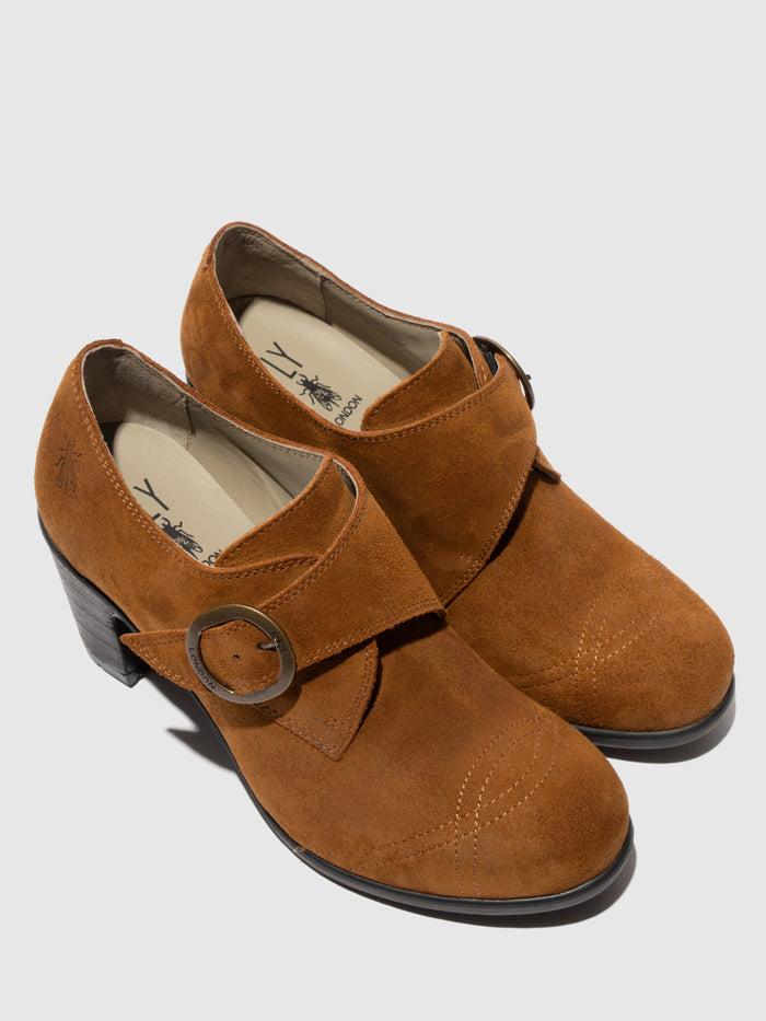 Flowfold Buckle Shoes KEXI176FLY TOBACCO