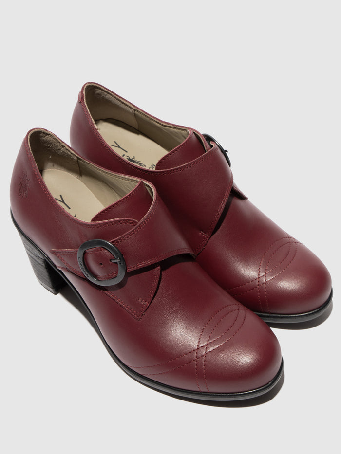 Flowfold Buckle Shoes KEXI176FLY WINE