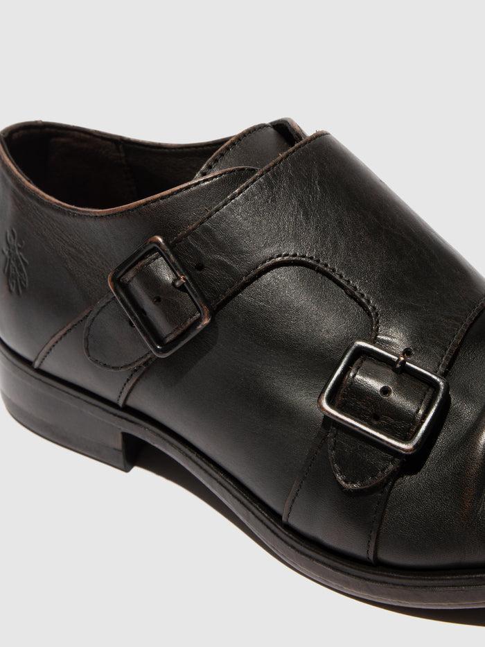 Flowfold Buckle Shoes MAXO145FLY WASHED BROWN