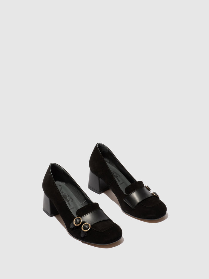 Flowfold Buckle Shoes SAWI169FLY BLACK