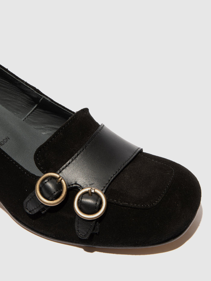 Flowfold Buckle Shoes SAWI169FLY BLACK