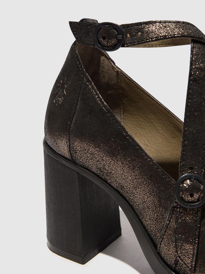 Flowfold Buckle Shoes SLIV993FLY BLACK/GRAPHITE