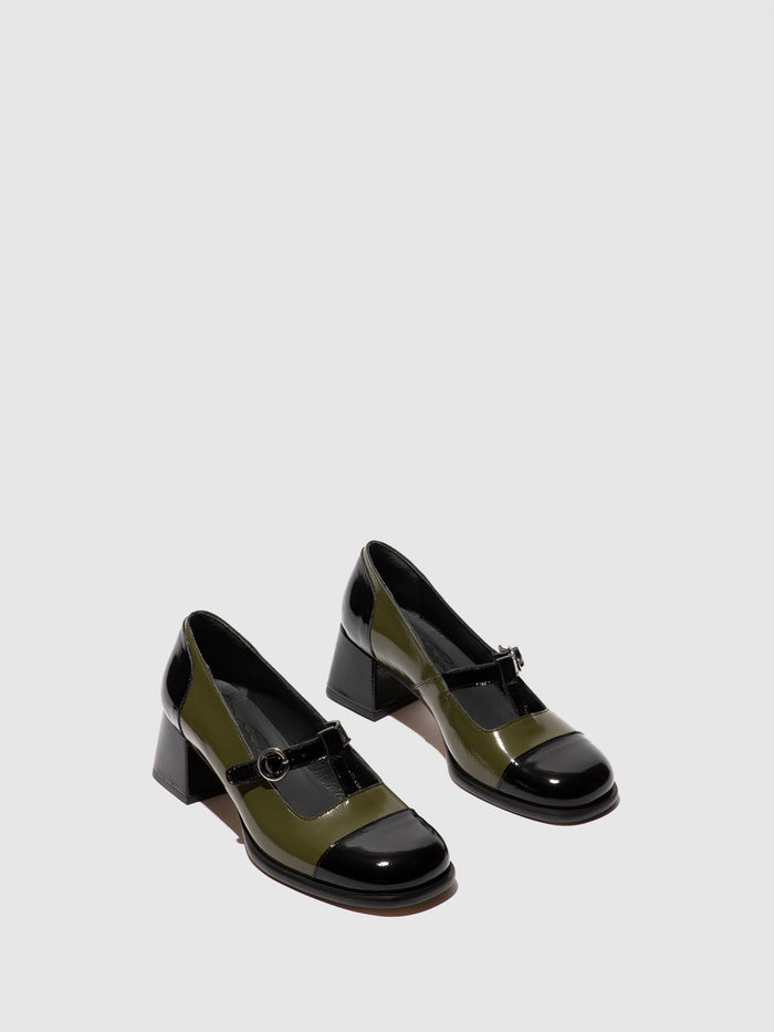 Flowfold Buckle Shoes SOLF341FLY BLACK/SEA KELP