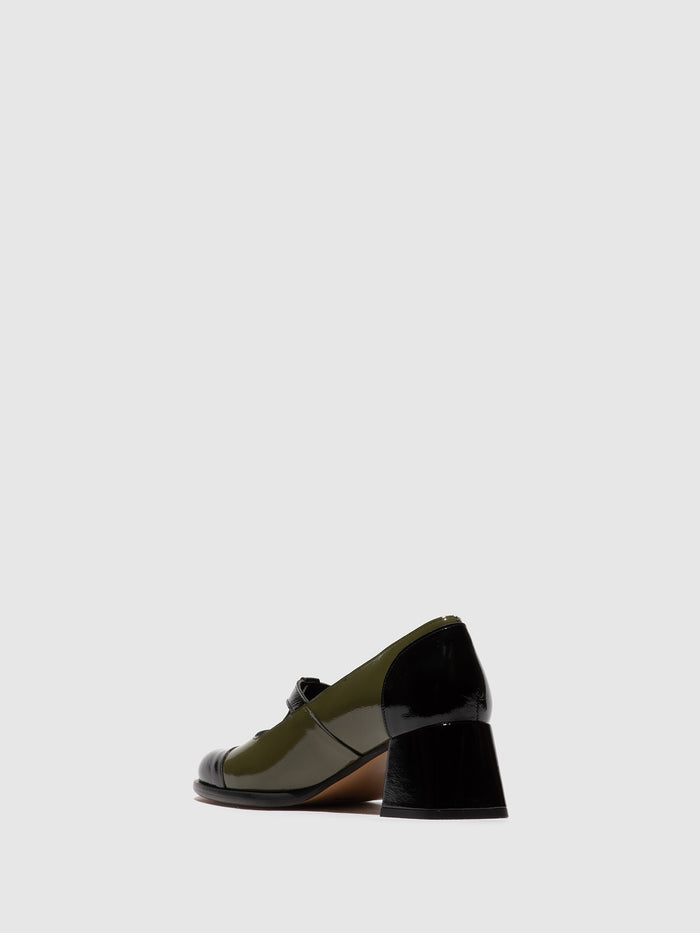 Flowfold Buckle Shoes SOLF341FLY BLACK/SEA KELP