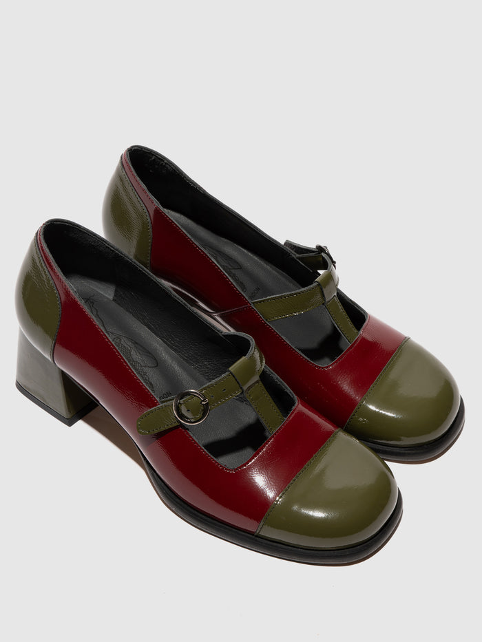 Flowfold Buckle Shoes SOLF341FLY SEA/KELP INT. RUST