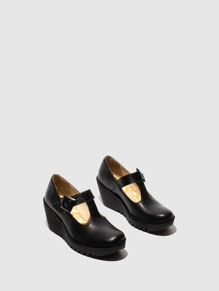 Flowfold Buckle Shoes YALD598FLY DUBLIN BLACK