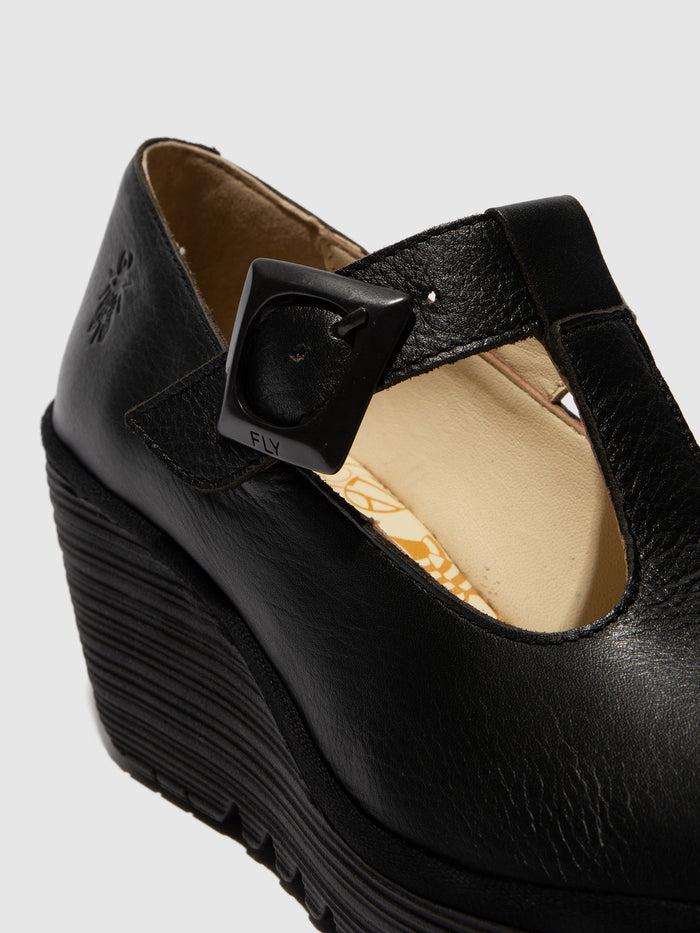 Flowfold Buckle Shoes YALD598FLY DUBLIN BLACK