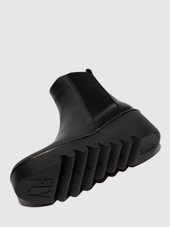 Flowfold Chelsea Ankle Boots BAGU233FLY BLACK
