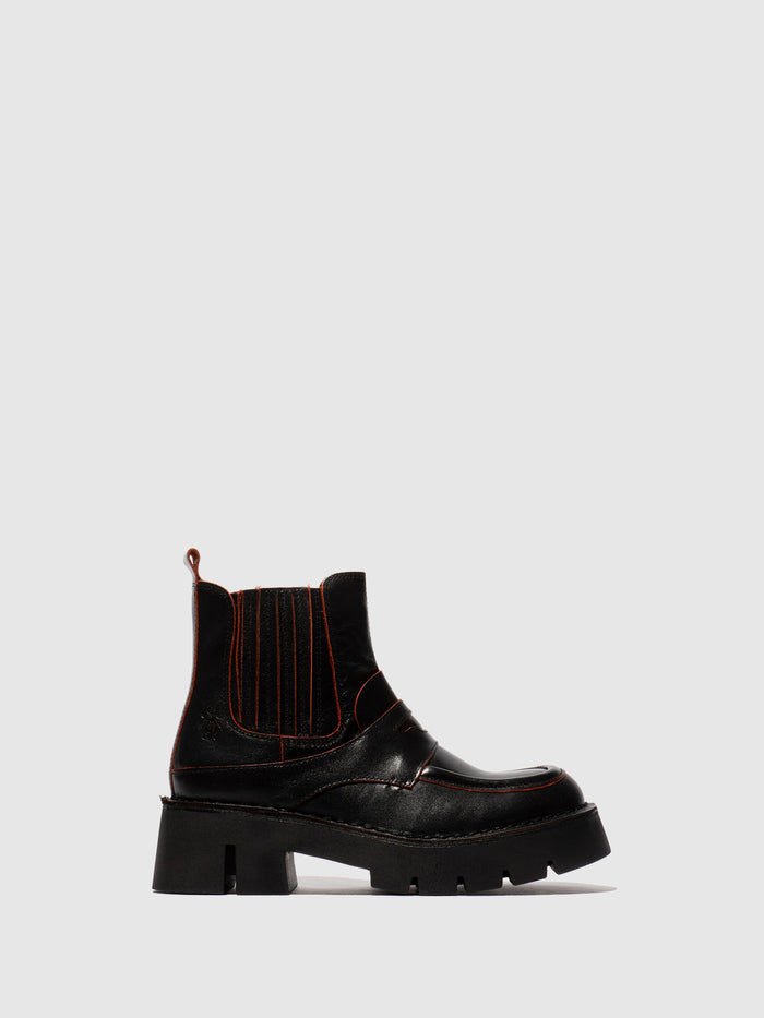 flowfold Chelsea Ankle Boots BUKI159FLY JAVA BLACK