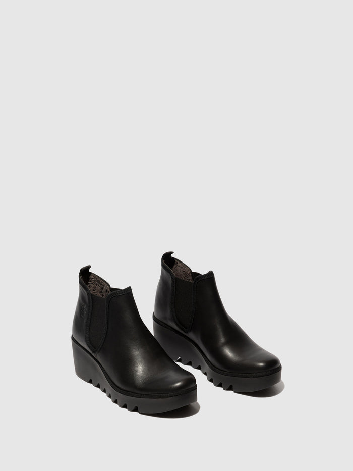 Flowfold Chelsea Ankle Boots BYNE349FLY BLACK