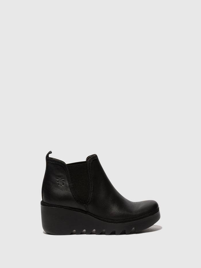 flowfold Chelsea Ankle Boots BYNE349FLY BLACK