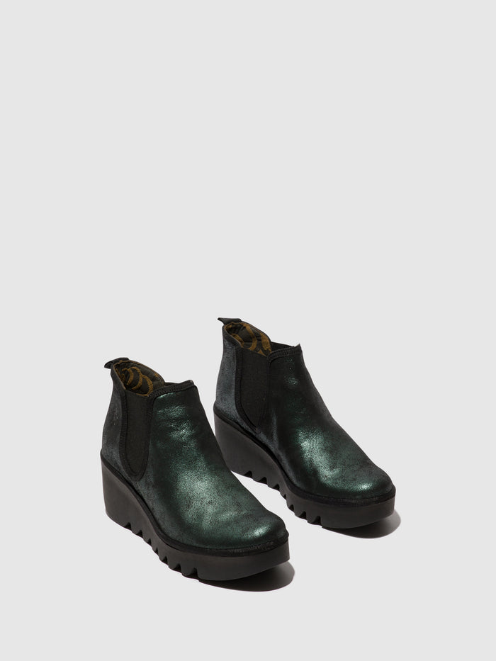 Flowfold Chelsea Ankle Boots BYNE349FLY GREEN