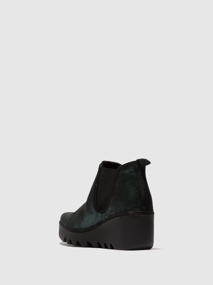 Flowfold Chelsea Ankle Boots BYNE349FLY GREEN