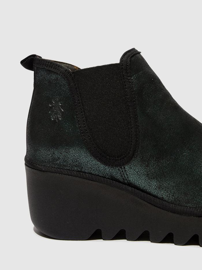 Flowfold Chelsea Ankle Boots BYNE349FLY GREEN