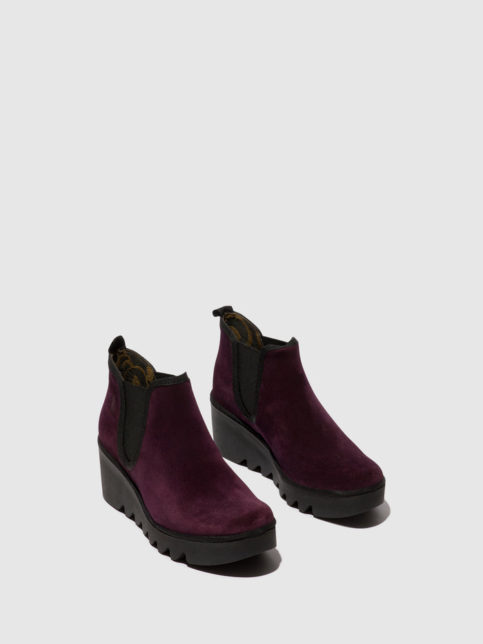 Flowfold Chelsea Ankle Boots BYNE349FLY PURPLE
