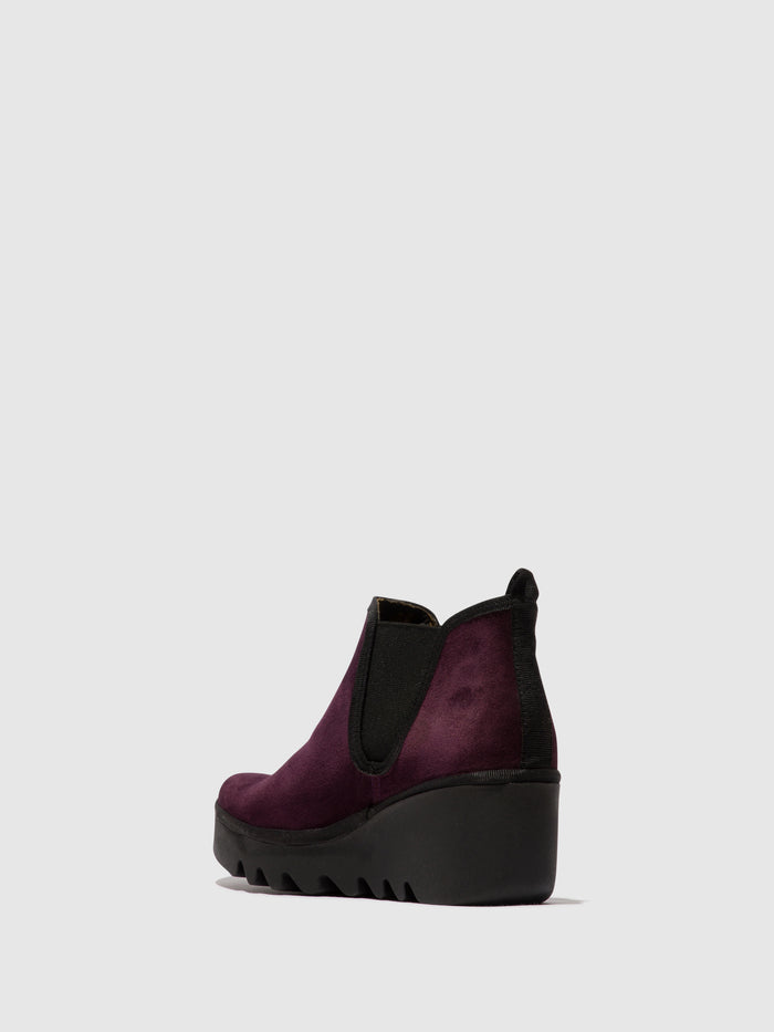 Flowfold Chelsea Ankle Boots BYNE349FLY PURPLE