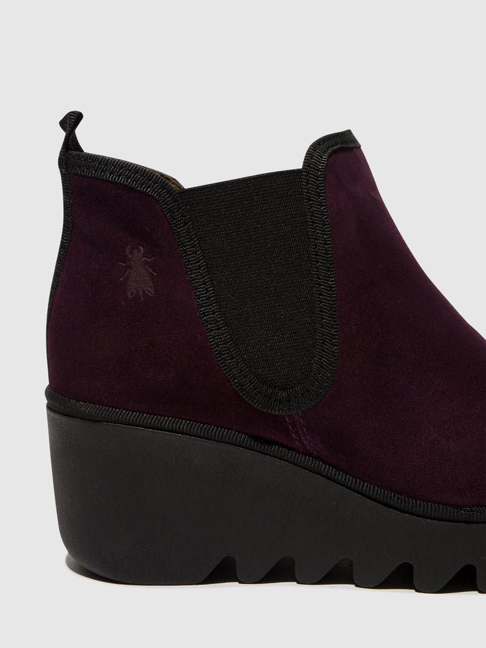 Flowfold Chelsea Ankle Boots BYNE349FLY PURPLE