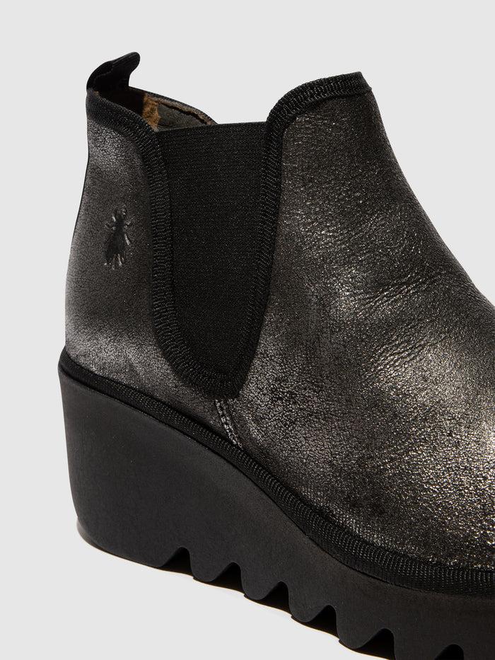 Flowfold Chelsea Ankle Boots BYNE349FLY SILVER