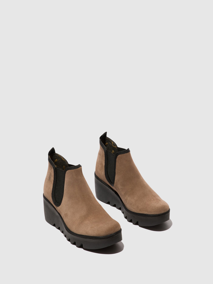 Flowfold Chelsea Ankle Boots BYNE349FLY TAUPE