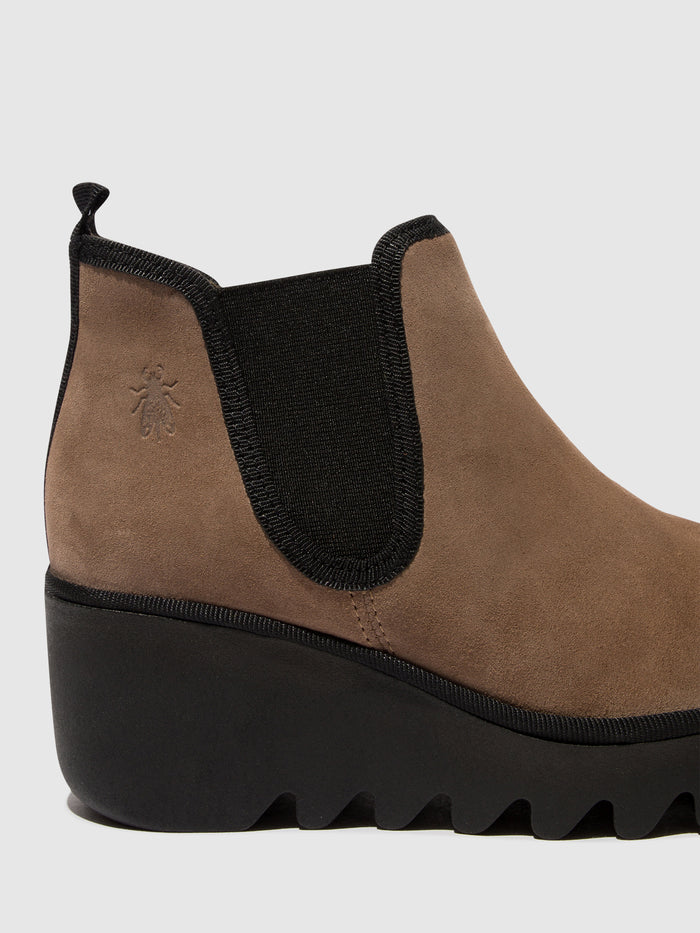 Flowfold Chelsea Ankle Boots BYNE349FLY TAUPE