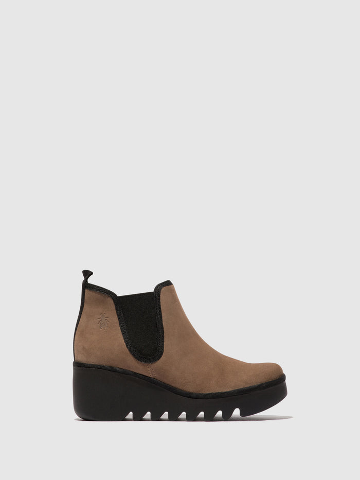flowfold Chelsea Ankle Boots BYNE349FLY TAUPE
