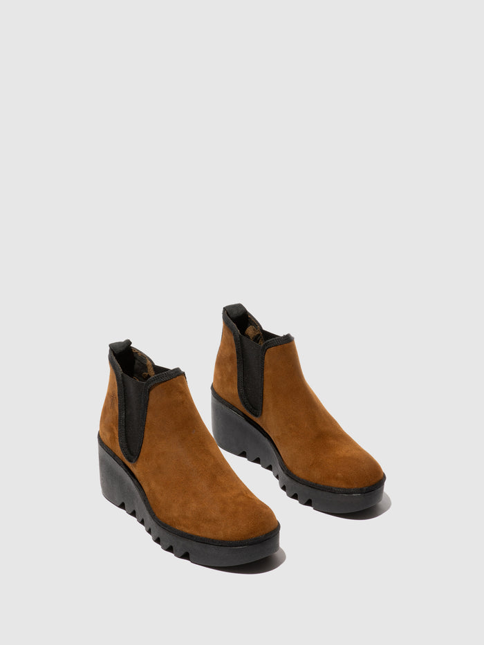 Flowfold Chelsea Ankle Boots BYNE349FLY TOBACCO