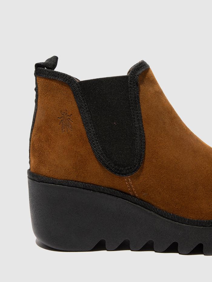 Flowfold Chelsea Ankle Boots BYNE349FLY TOBACCO