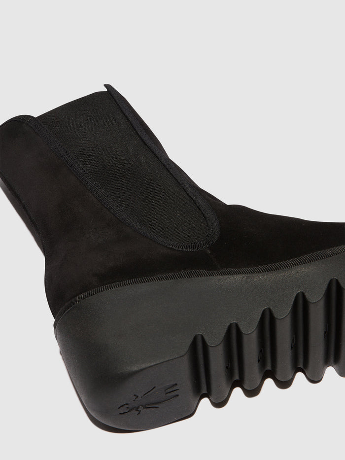 Flowfold Chelsea Ankle Boots BYRO395FLY BLACK