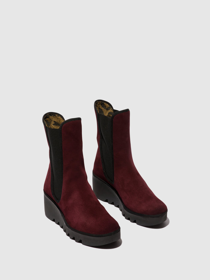 Flowfold Chelsea Ankle Boots BYRO395FLY WINE
