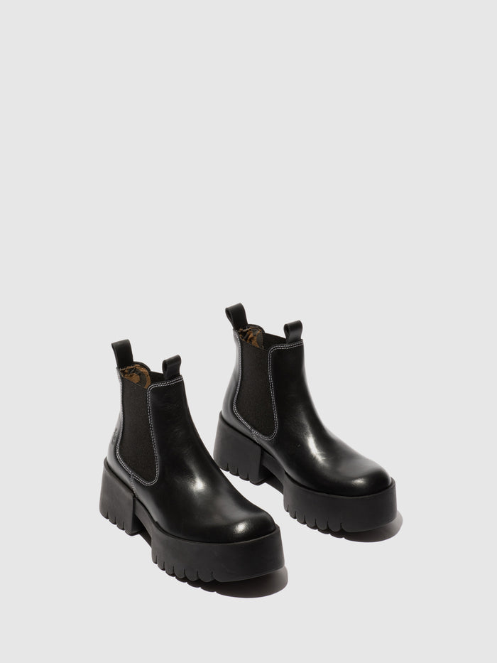 Flowfold Chelsea Ankle Boots EXIA123FLY BLACK