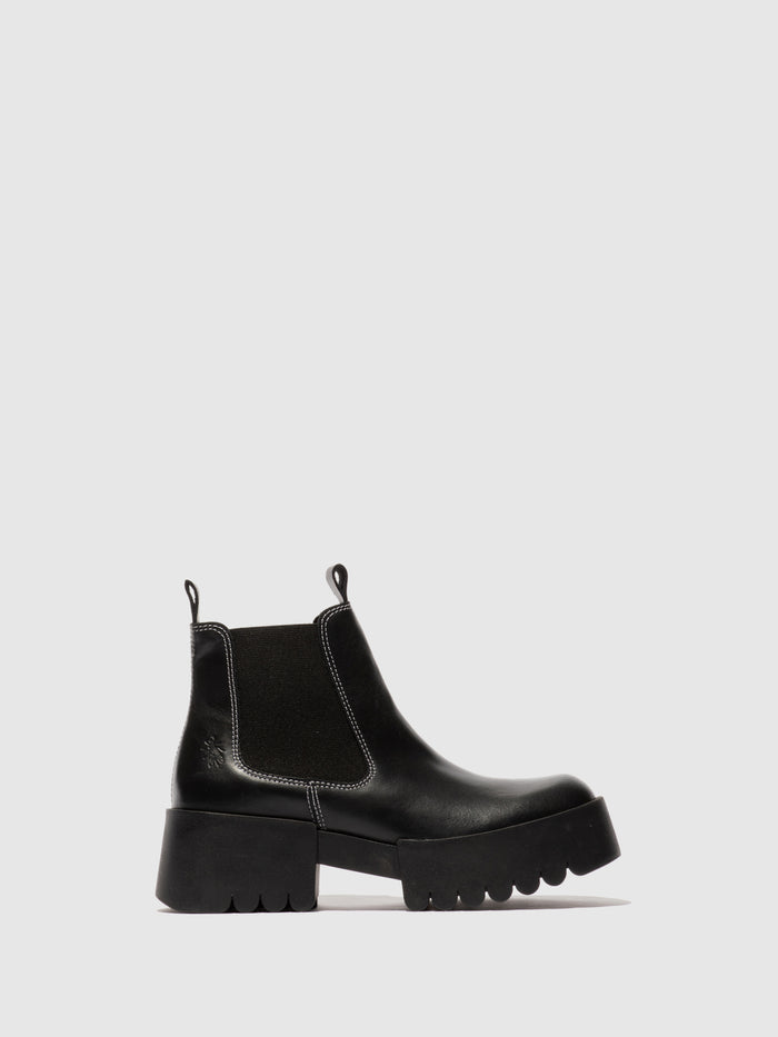flowfold Chelsea Ankle Boots EXIA123FLY BLACK