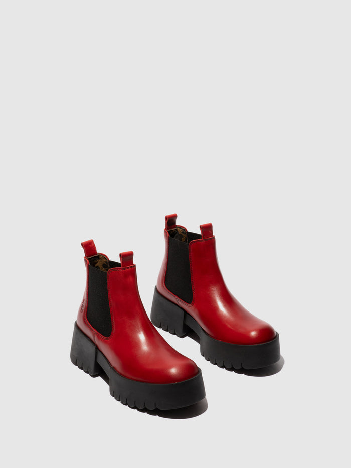 Flowfold Chelsea Ankle Boots EXIA123FLY RED