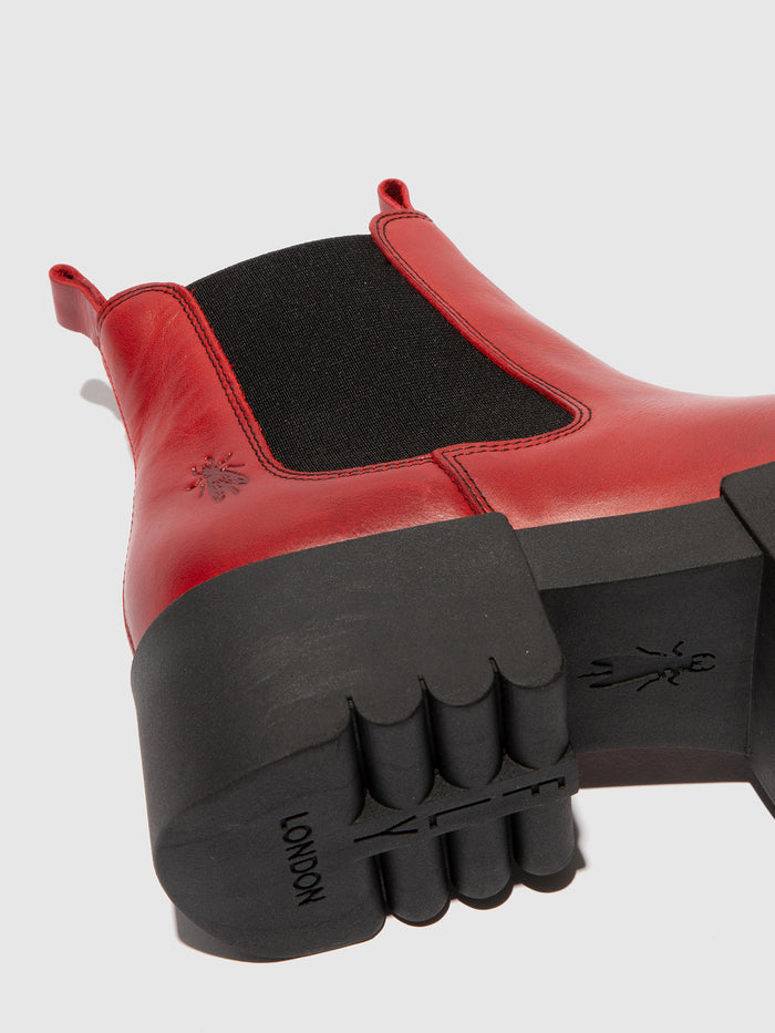 Flowfold Chelsea Ankle Boots EXIA123FLY RED