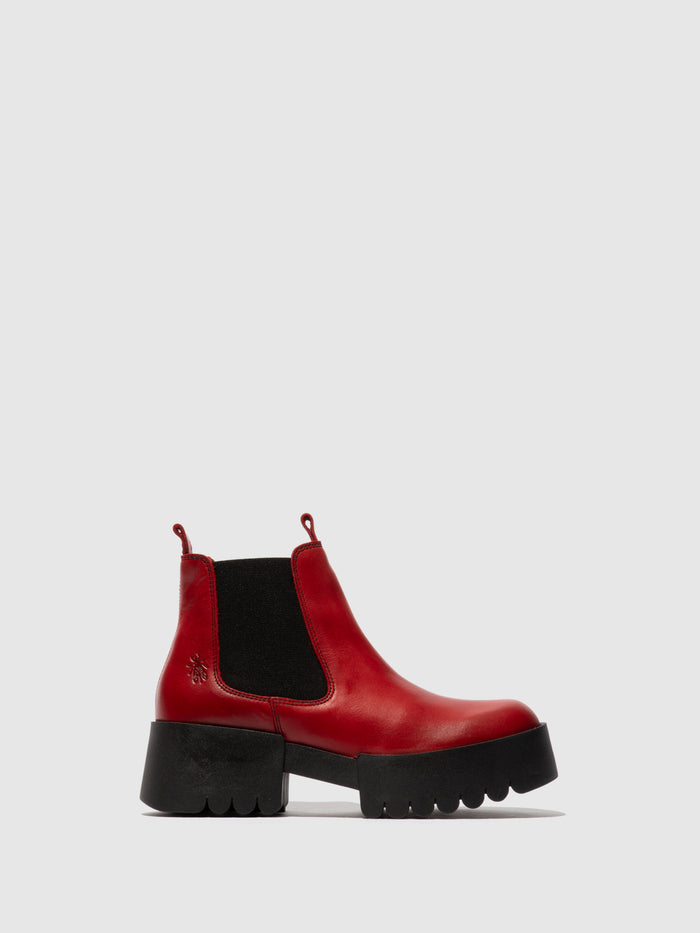 flowfold Chelsea Ankle Boots EXIA123FLY RED