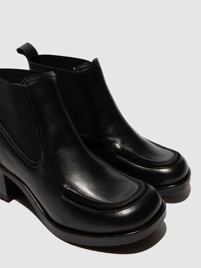 Flowfold Chelsea Ankle Boots KATH016FLY BLACK