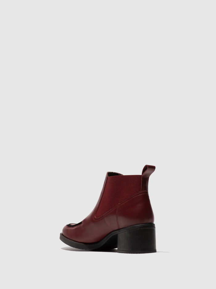 Flowfold Chelsea Ankle Boots KATH016FLY WINE/BLACK